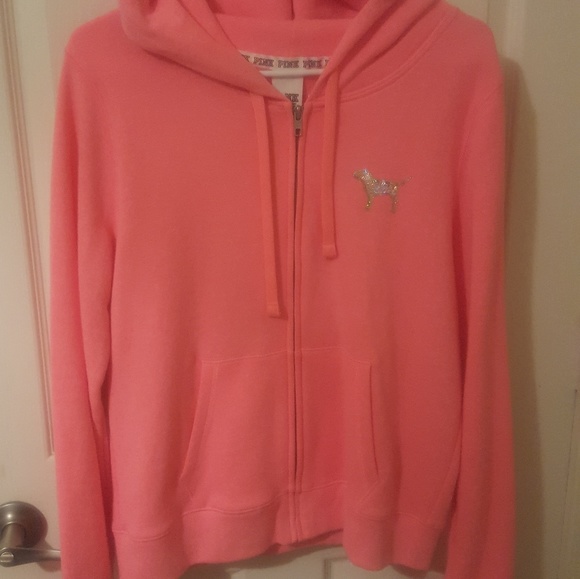 PINK zip up hoodie NWOT - Picture 3 of 5